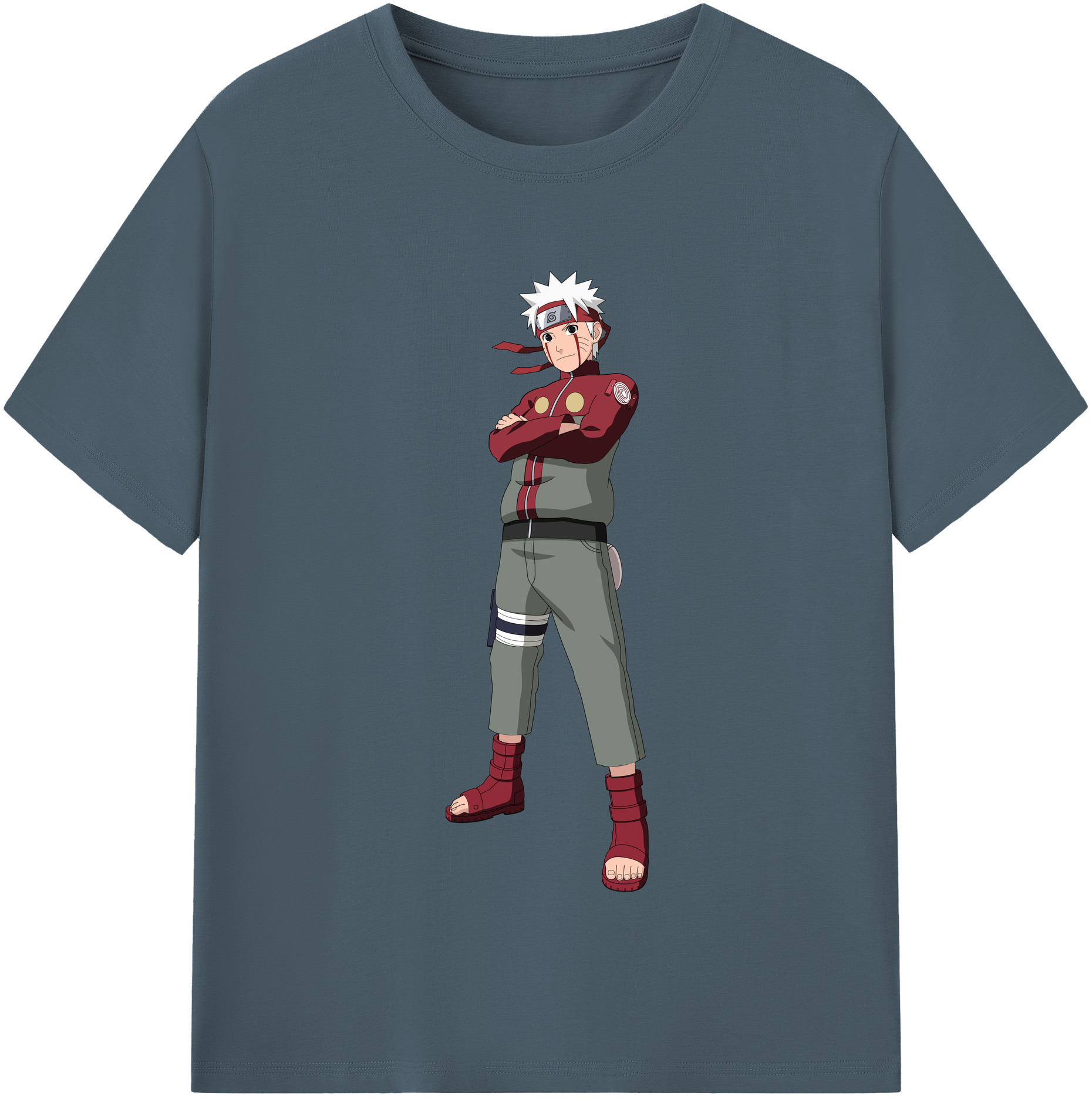 （画像用） NARUTO -ナルト- うずまき ナルト Uzumaki Naruto 綿100％半袖Tシャツ（フロントプリント）